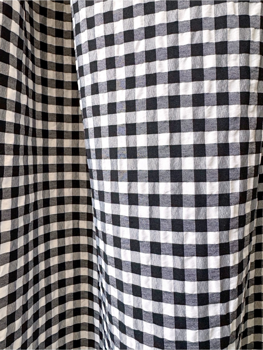 NWT Anthro Gingham One-Shoulder Midi Dress XS - Picture 9 of 15